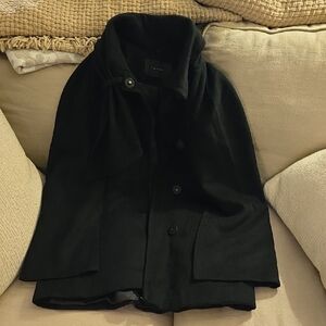 Tahari Black Cape Coat